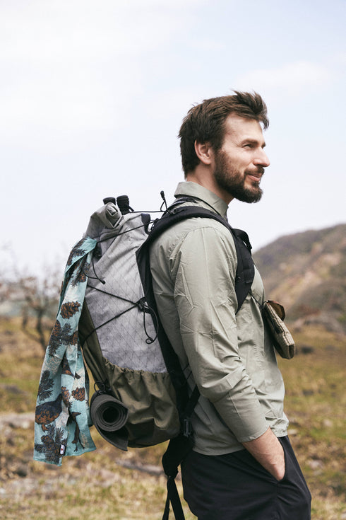 CHAORAS Sports Tenugui /  Grouse and spotted nutcracker